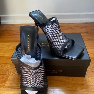Azalea Wang for AKIRA Black Mesh Women's Heels